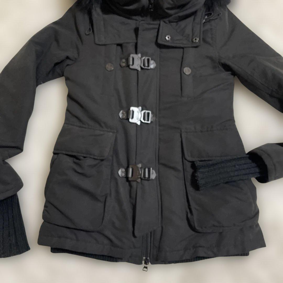 レア✨00s y2k SLY N3Bラクーンファー　ボアライナー　モッズコート