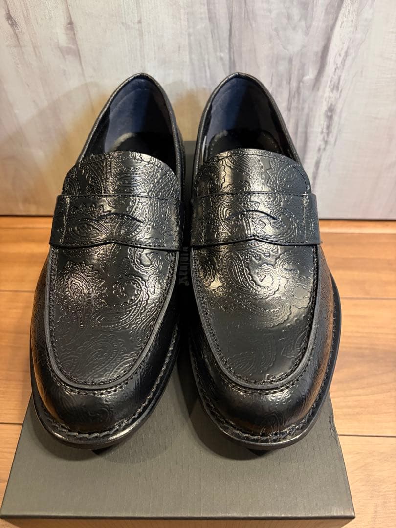 27cm ビューティーアンドユース別注 ケンフォード ローファー ペイズリー