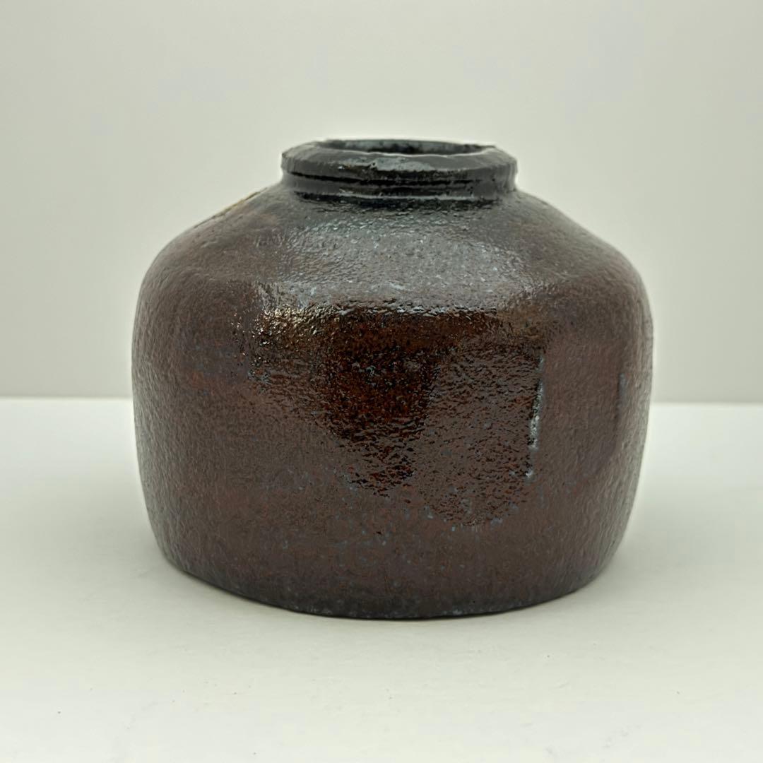 茶道具 佐々木昭楽 黒楽茶碗 朱ぐすり 一入写 曙 共箱 茶道