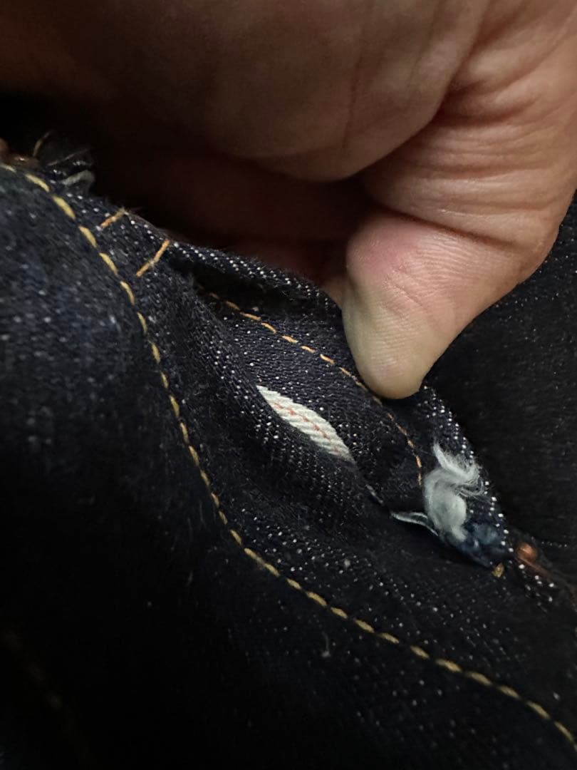 【美品】フラットヘッド Z3005 W36 濃紺 裾上げなし 新品ワンウォッシュ