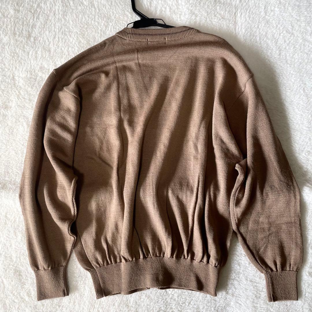 【未使用タグ付き】ダックス　ニット　ケーブル　ブラウン　Lサイズ