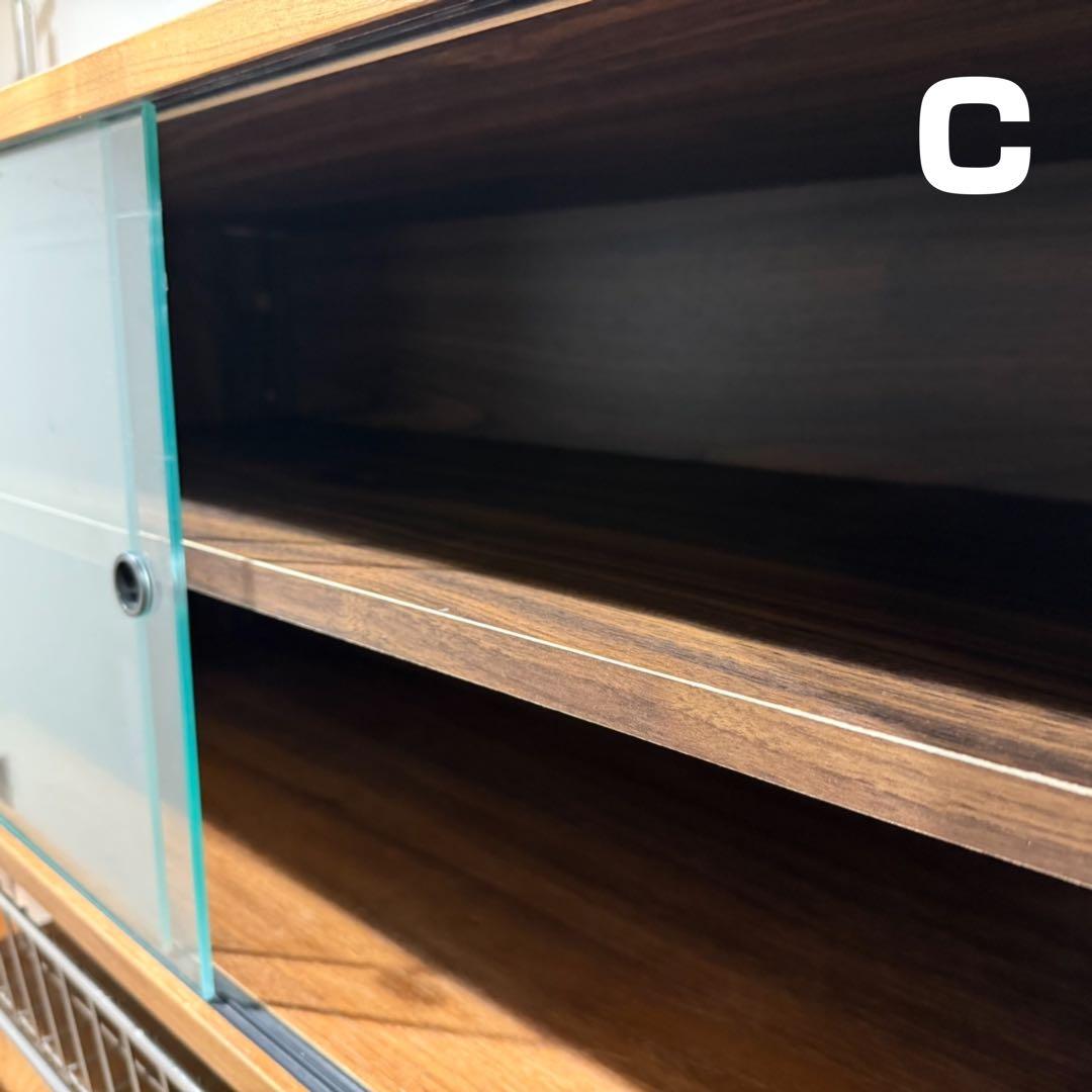 無印良品 ステンレスユニットシェルフ ウォールナット 食器棚