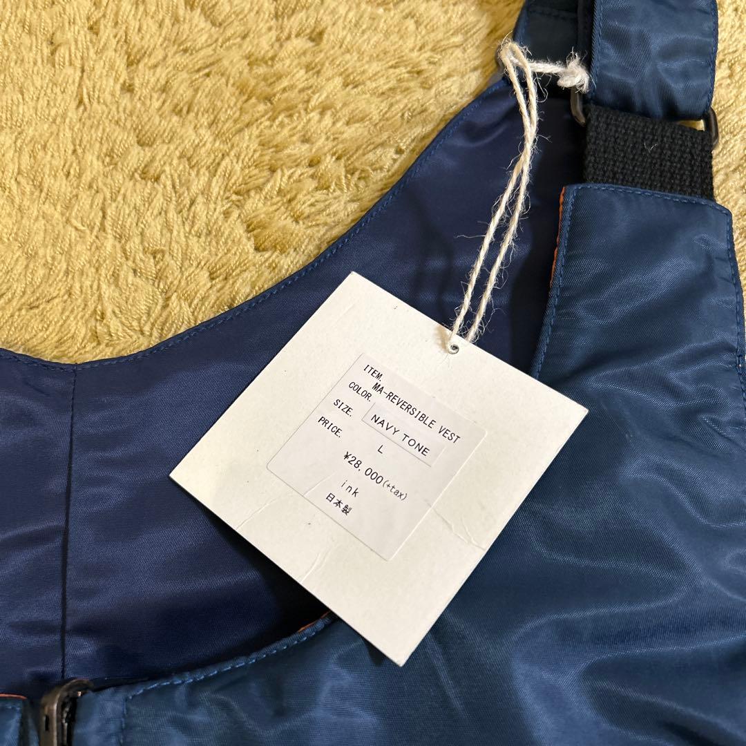 ink（インク） ma-reversibl vest ネイビー