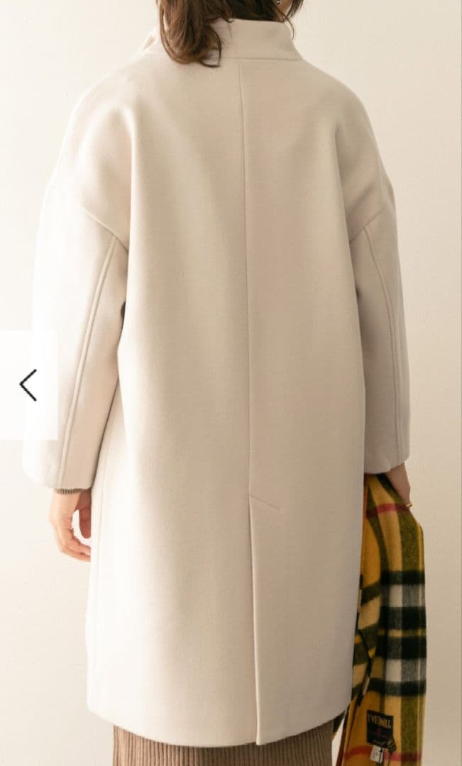 美品 アーバンリサーチ カシミヤウールコクーンコート ライトベージュ