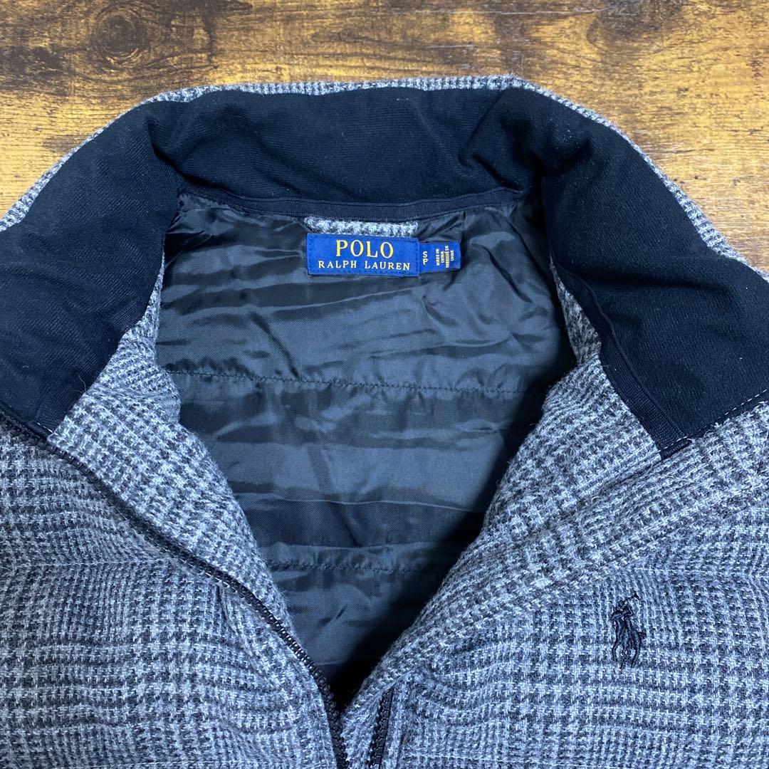 『POLO RALPH LAUREN』グレンチェック ダウンベスト Sサイズ