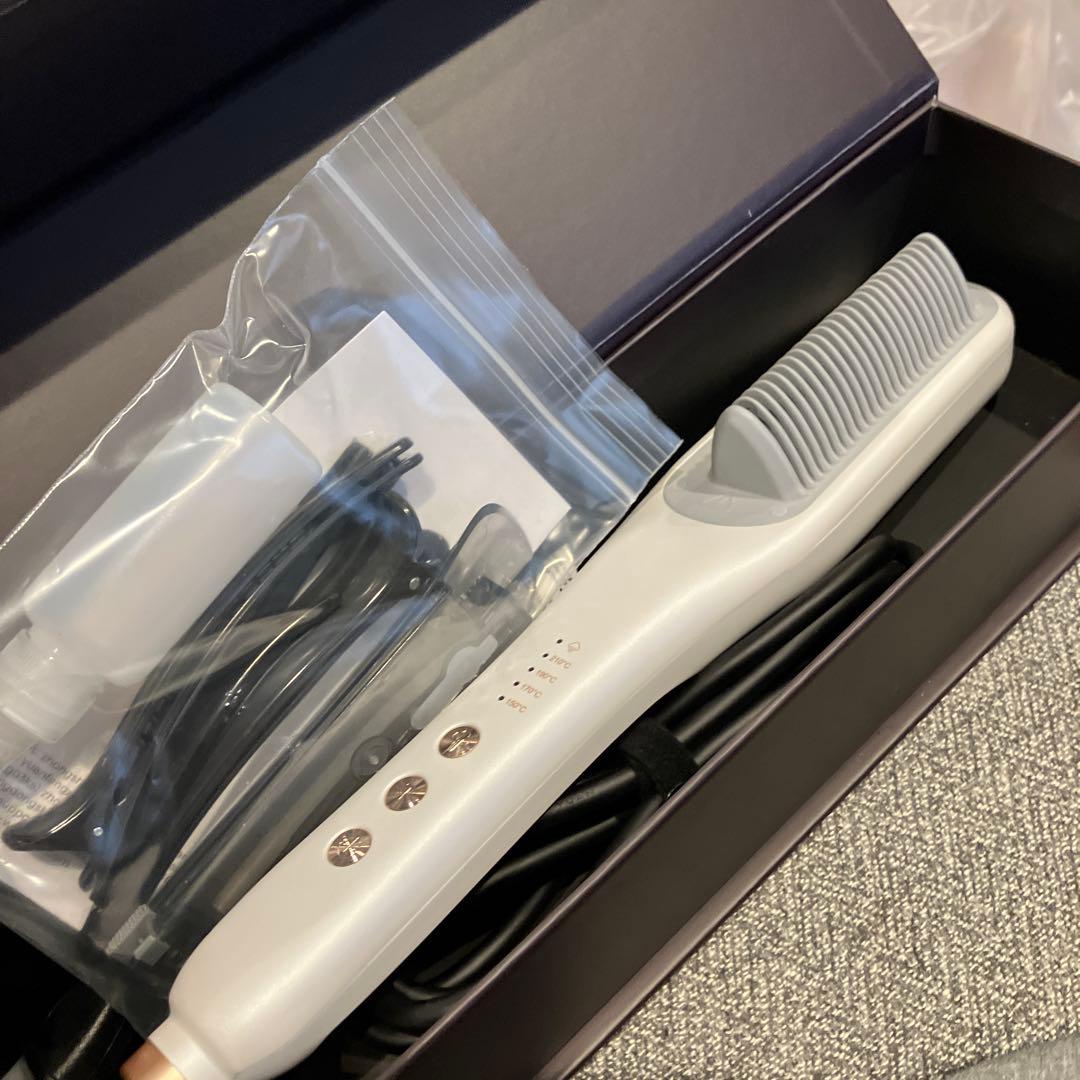 WAVYTALK スチームラインプロ　ホワイト スチームレスストレートブラシ