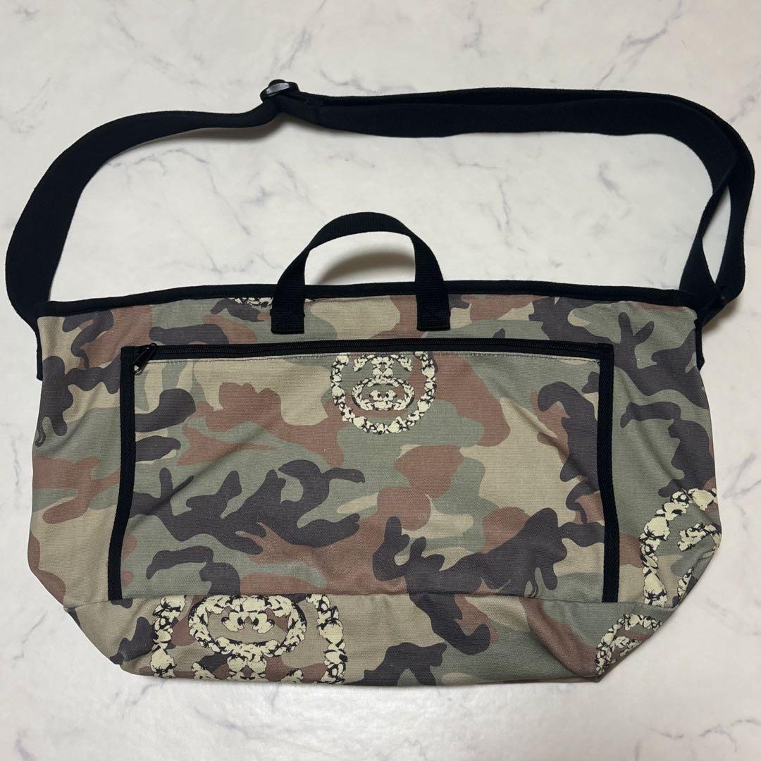 バッグ Stussy x Denim Tears Messenger Bag Camo