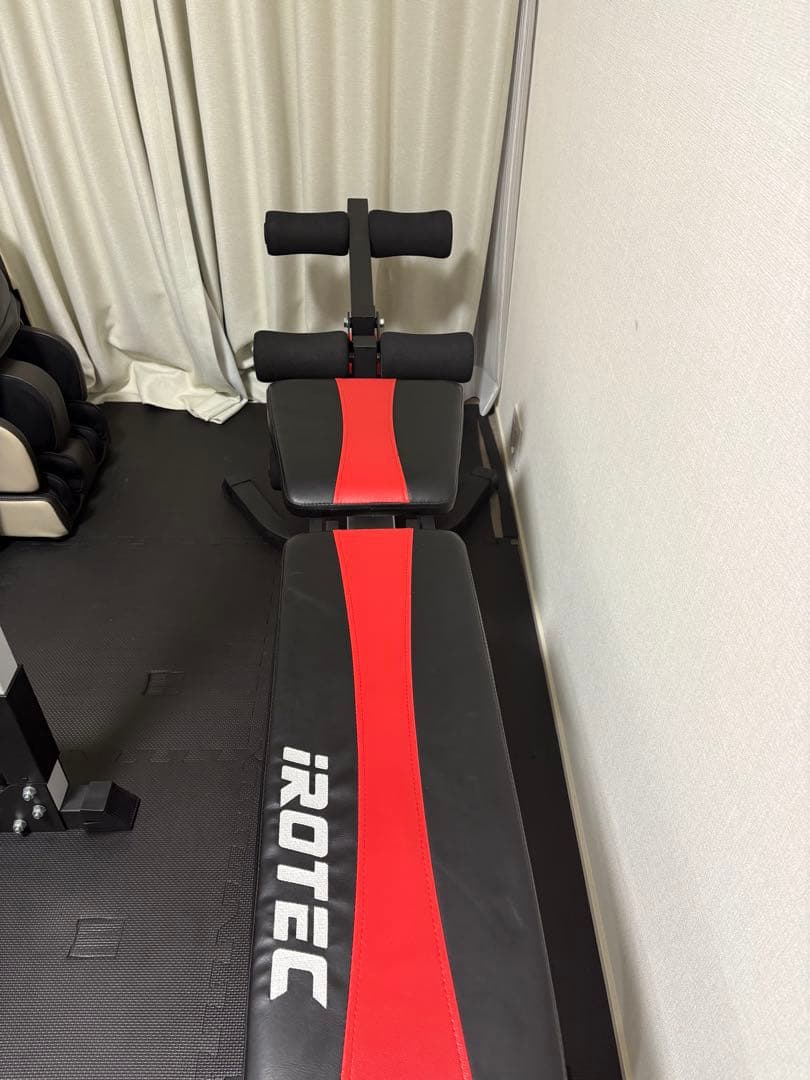 iROTEC バーベルラックとフラットベンチセット