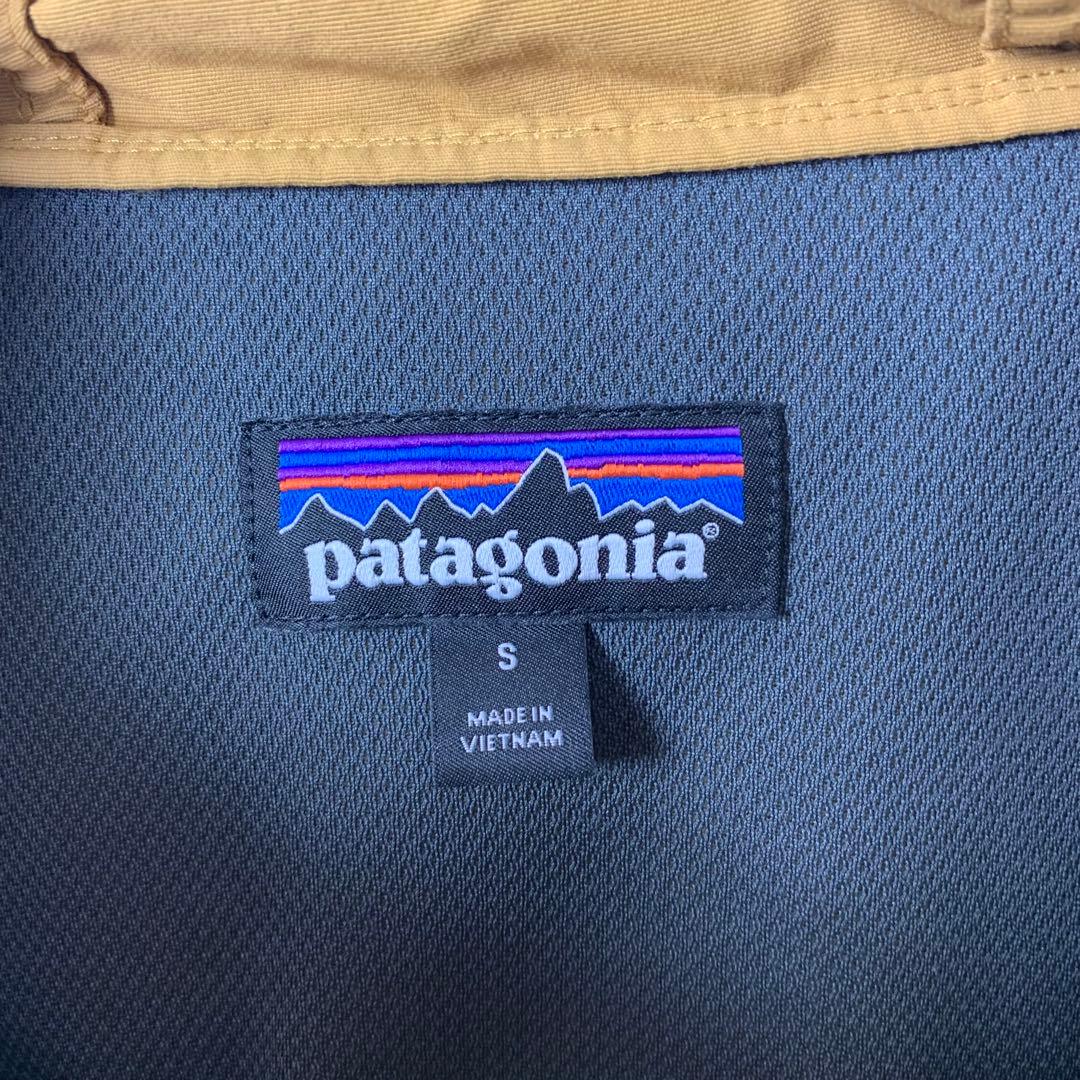 パタゴニア テズロンジャケット S マスタード ナイロンジャケット パッカブル