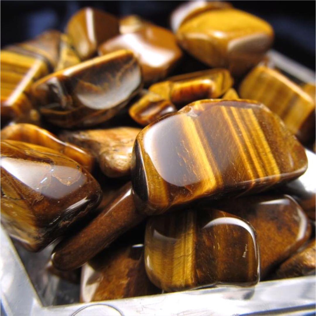 200g★特選一石★金運の代表石☆【タイガーアイ『虎目石』さざれ】❤️