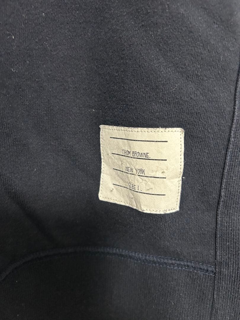 THOM BROWNE ネイビー トレーナー