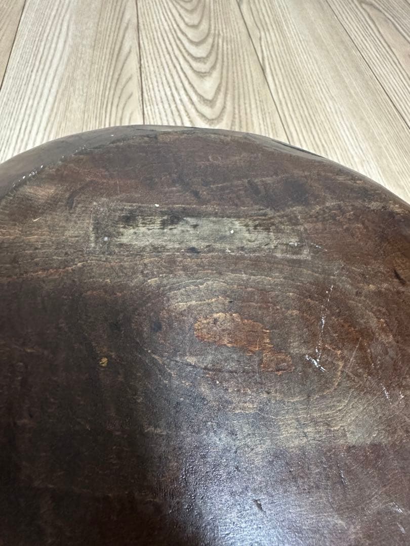 蕎麦こね鉢　木製 丸型ボウル　そば