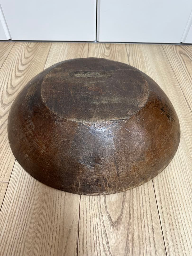 蕎麦こね鉢　木製 丸型ボウル　そば