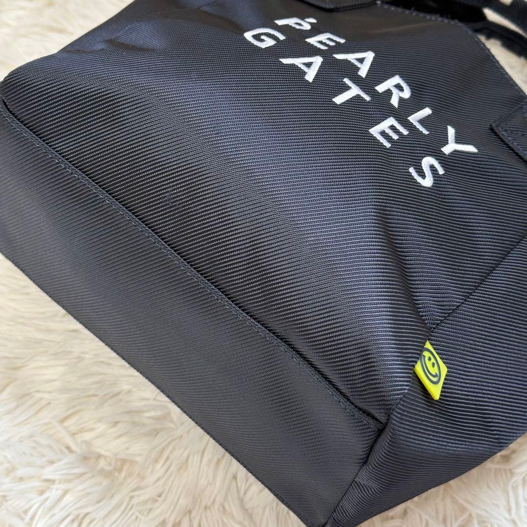 【美品】パーリーゲイツ カートバッグ トートバッグ 刺繍ロゴ ネイビー ゴルフ