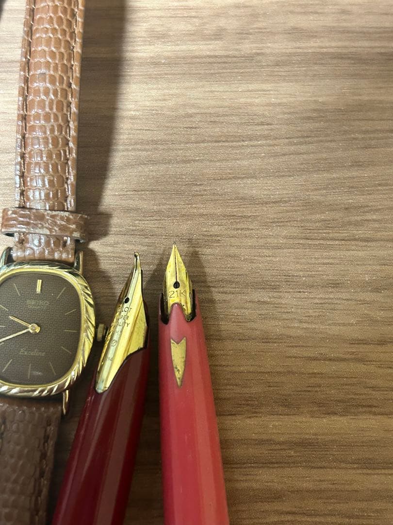 21K万年筆、484万年筆、14K腕時計