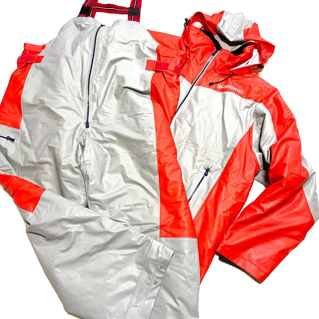 【フォロー割】 良品 シマノ マリンコールド ウェザースーツ EX 上下 3XL