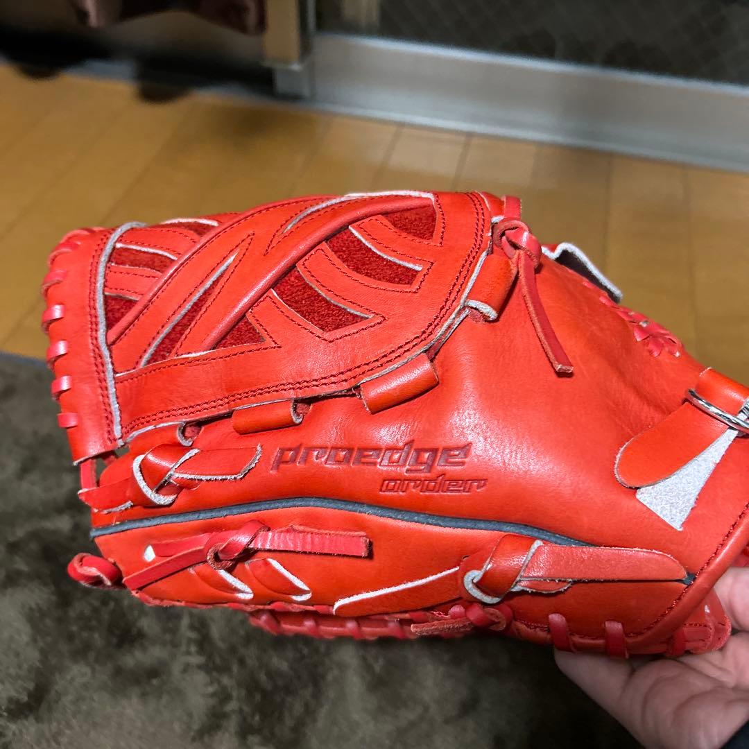 プロエッジ 軟式グローブ レッド