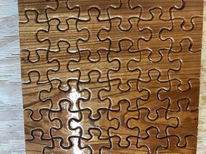 木製ケヤキジグソーパズル