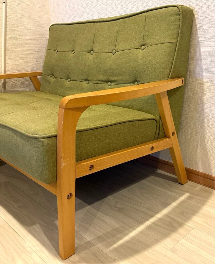 【送料込】2人掛け コンパクトソファ 　ニトリ ルッキ