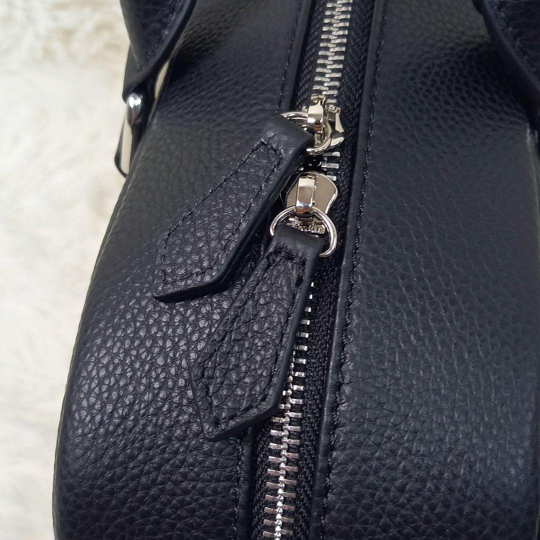 極美品✨MURA 大容量12L ダブルジッパー シュリンクレザー ブリーフケース