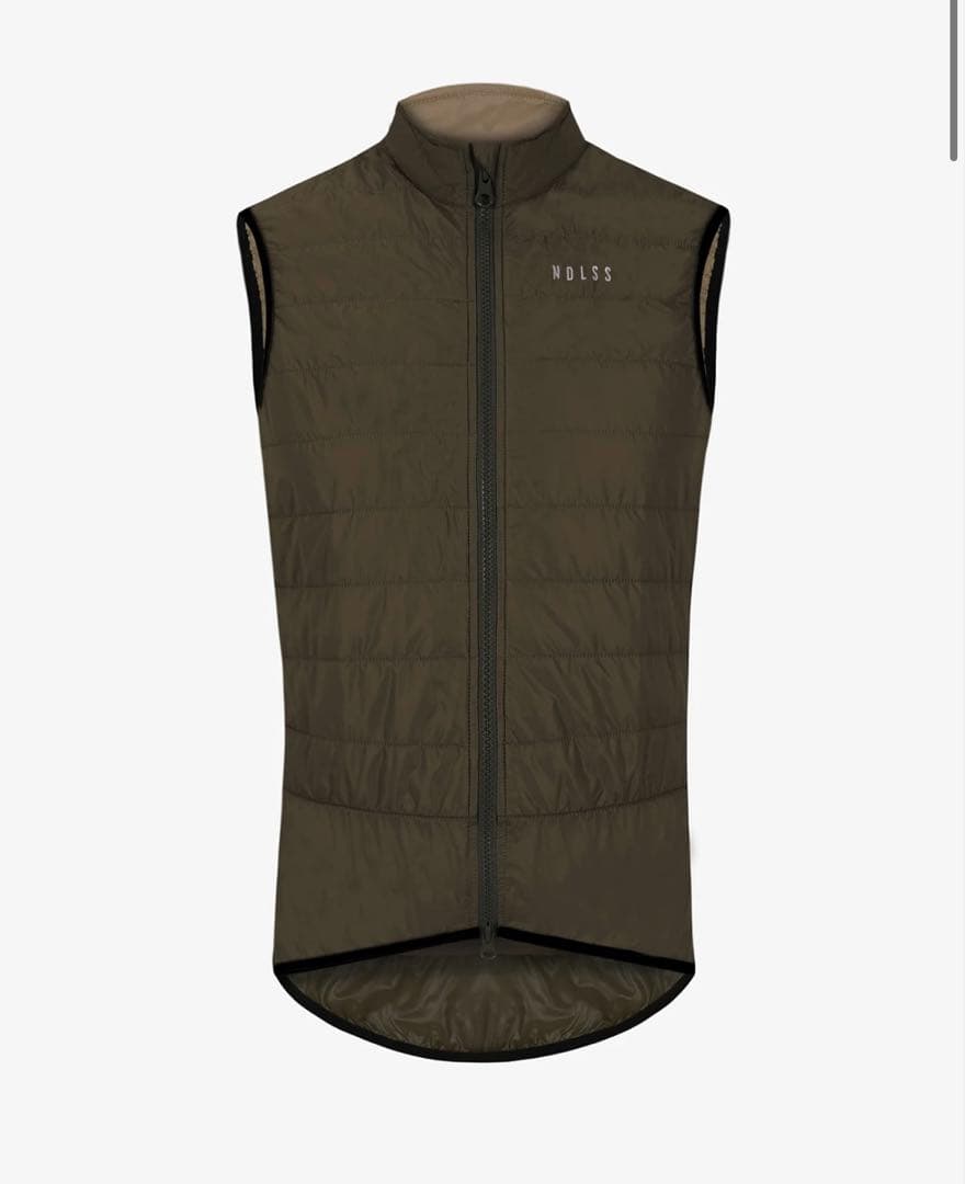 【美品】NDLSS 断熱ジレ・ベスト Lサイズ ダークオリーブ