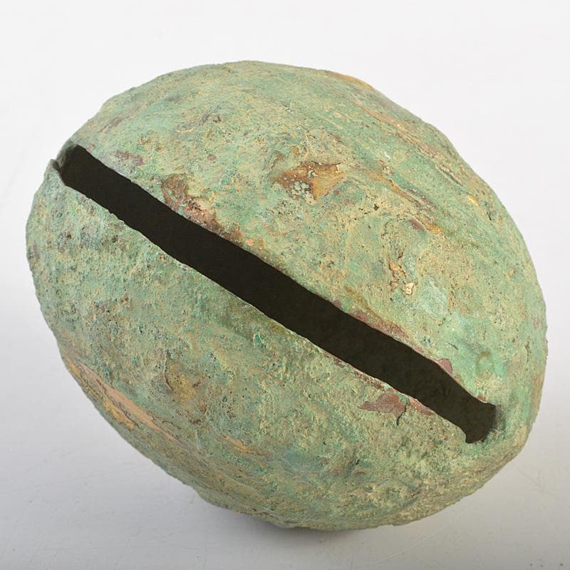 仏教美術　新羅　古銅青銅　鍍金　鈴　合わせ箱　C　R7426