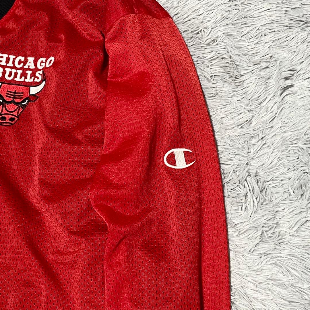 希少 チャンピオン ナイロンジャケット リバーシブル シカゴブルズ ビッグサイズ