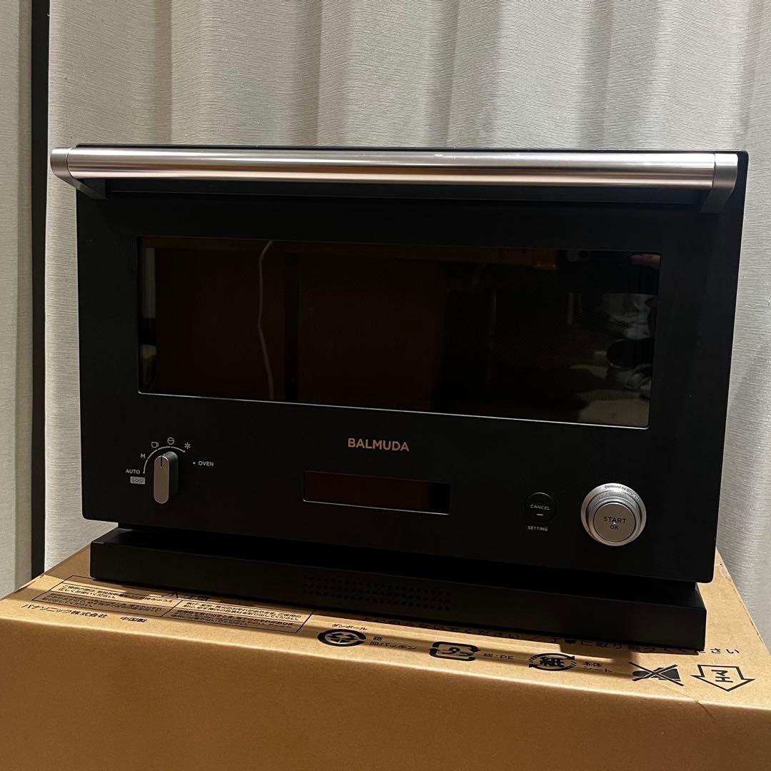 【美品】BALMUDA バルミューダ オーブンレンジK04A-BK 2018年製