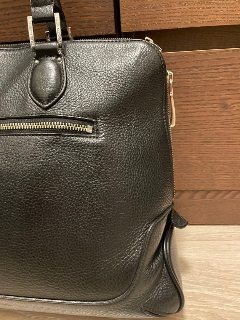 ペッレモルビダ Maiden Voyage シュリンクレザー ビジネスバッグ 黒