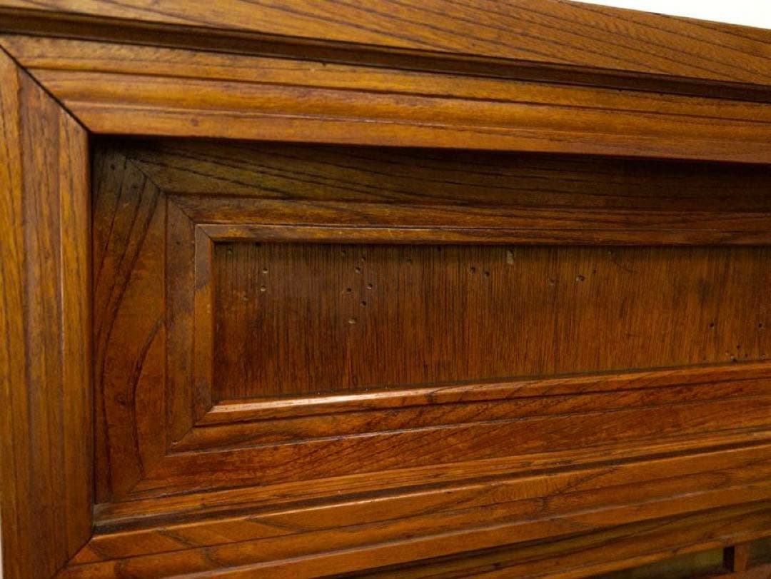 ガラス棚　水屋箪笥　収納棚　古道具　古家具　和家具　ビンテージ　アンティーク