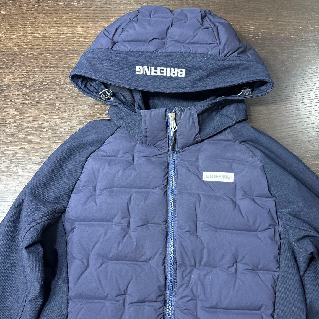 ブリーフィング　フード付きダウンジャケット レディース ネイビー　sサイズ
