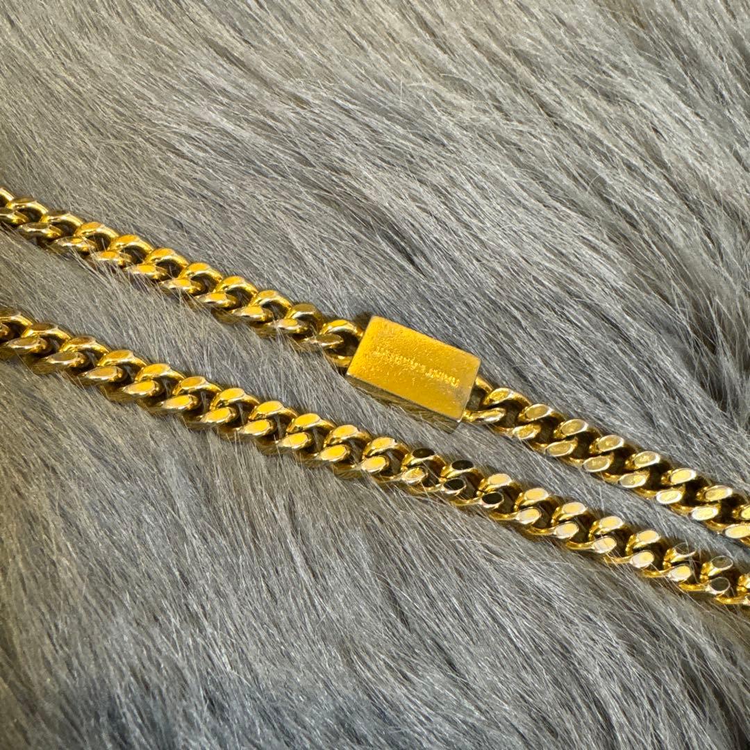 YSLゴールドチェーンバッグ レザー サンローラン 中古 即日発送