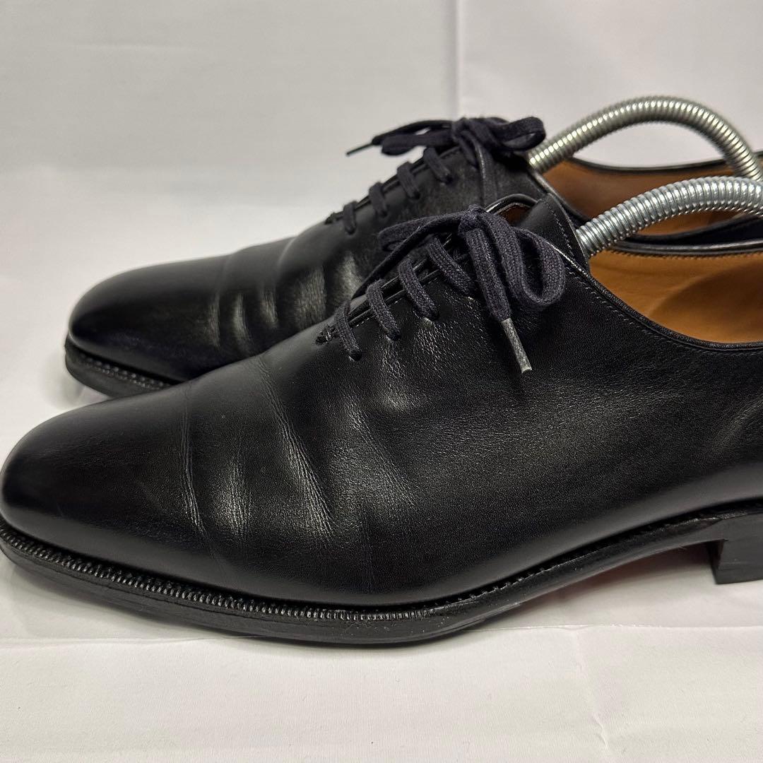 ヤンコ☆革靴☆ブラック☆ホールカット☆本革☆7.5☆スペイン製☆206