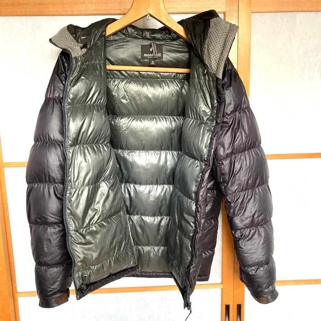 mont-bell モンベル アルパイン ダウン パーカ S ブラック 補修あり
