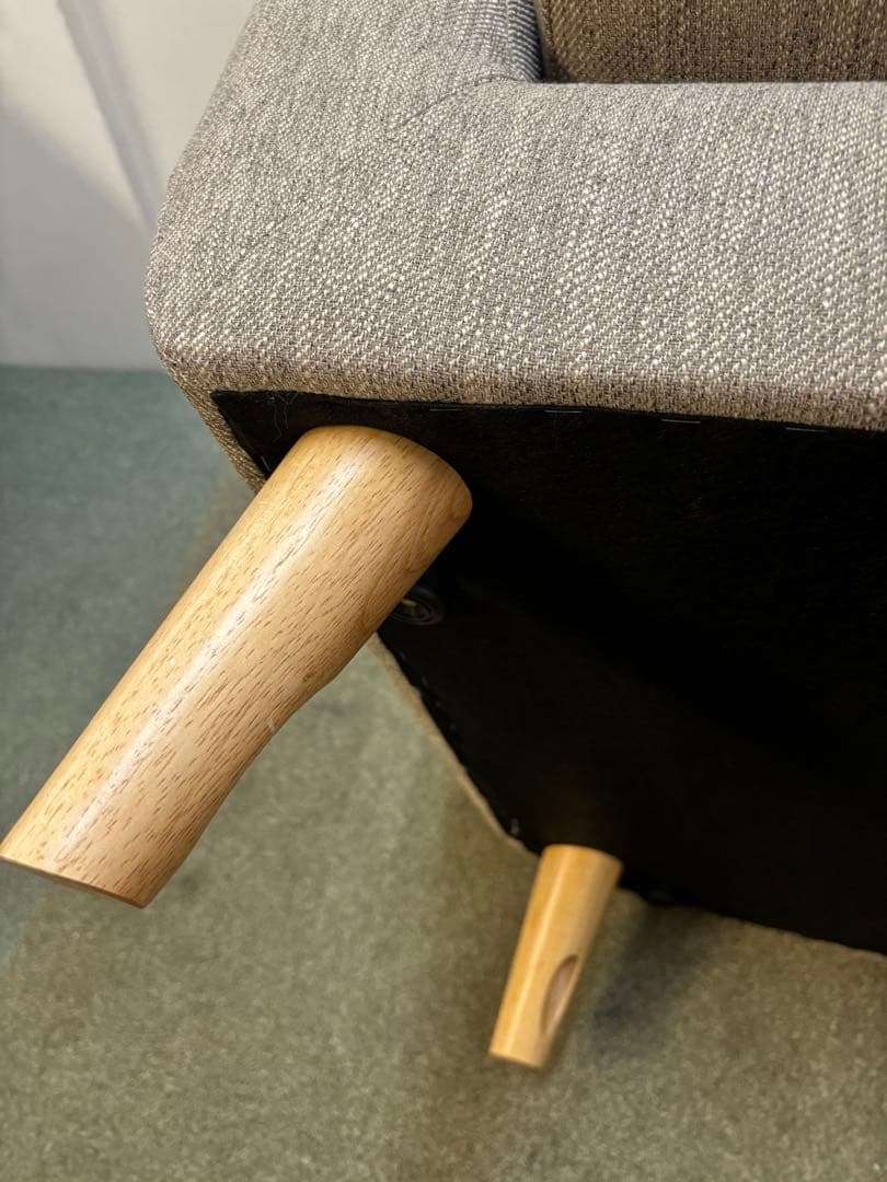 ① 専用カバー付き ニトリ　アクセントチェア　シャルパ3 1Pソファ