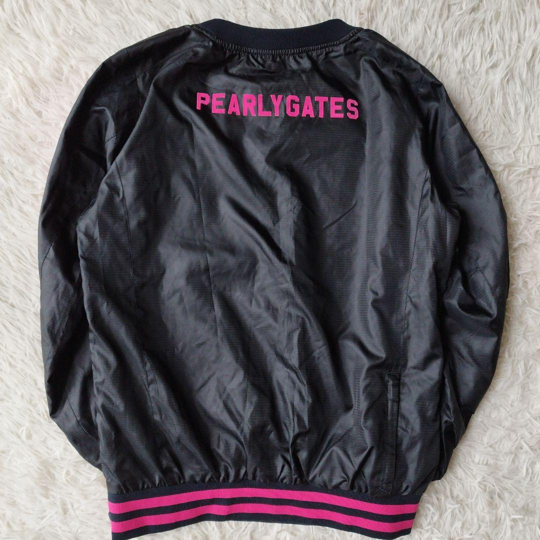 美品✨パーリーゲイツ ツインスニード 2点セット ブランドロゴ 黒 紺 0/S