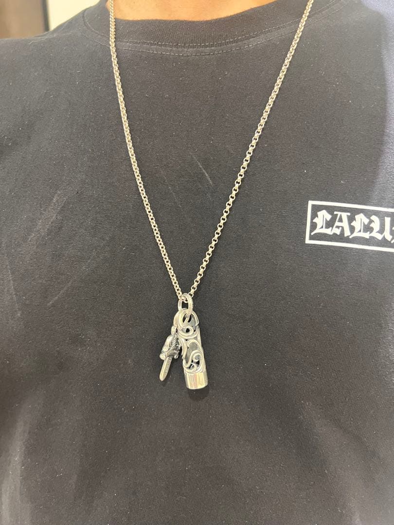 S925刻印有：重厚シルバーペンダントとしても使えるペン　SZB007