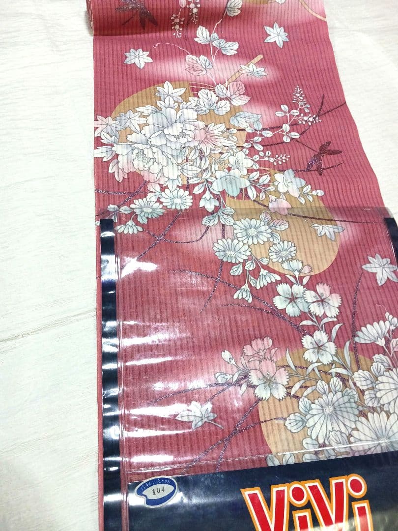 綿100%ViViゆかた/未仕立て/日本製/未使用