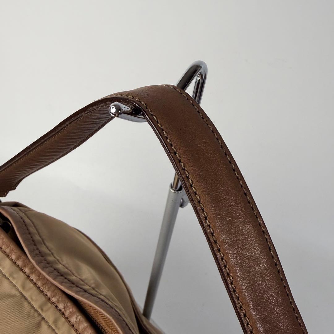 アルビバーバリーブルーレーベル ワンショルダーバッグ ホースロゴ金具