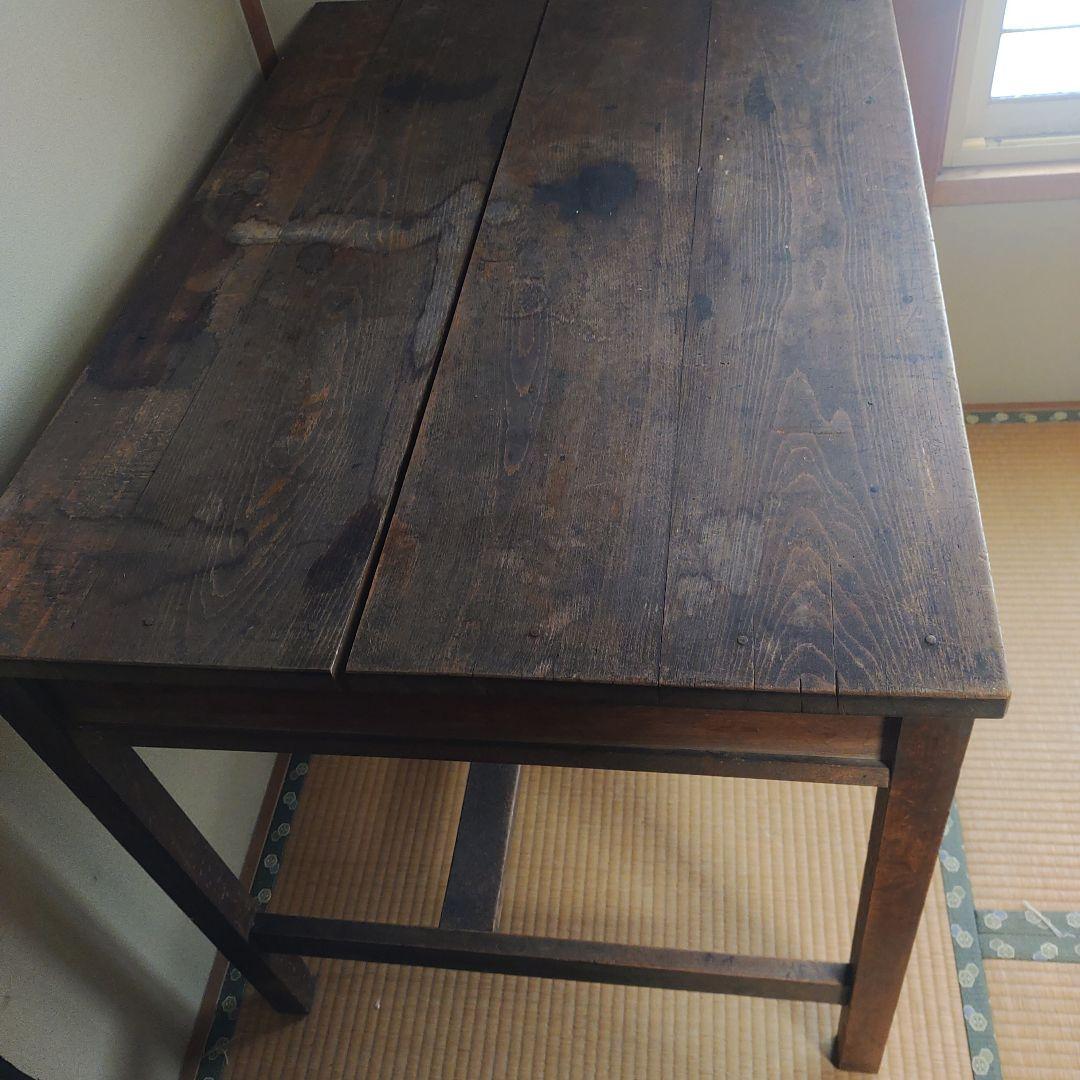 岩手　テーブル　学習机　店舗　アンティーク　骨董　デスク　古材　什器　レトロ