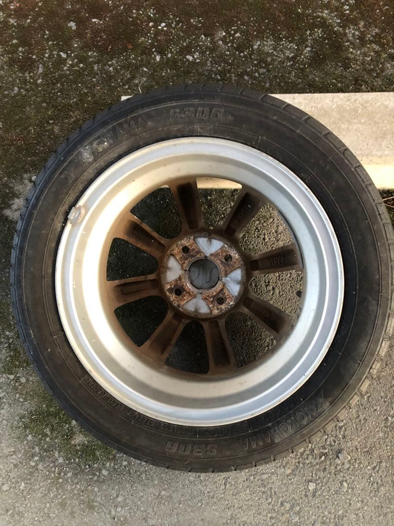 14 インチアルミホイール&タイヤ2本セット ①