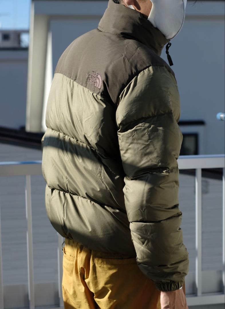 【ゆぅちゃん】THE NORTH FACEメンズダウンジャケットLオリーブ