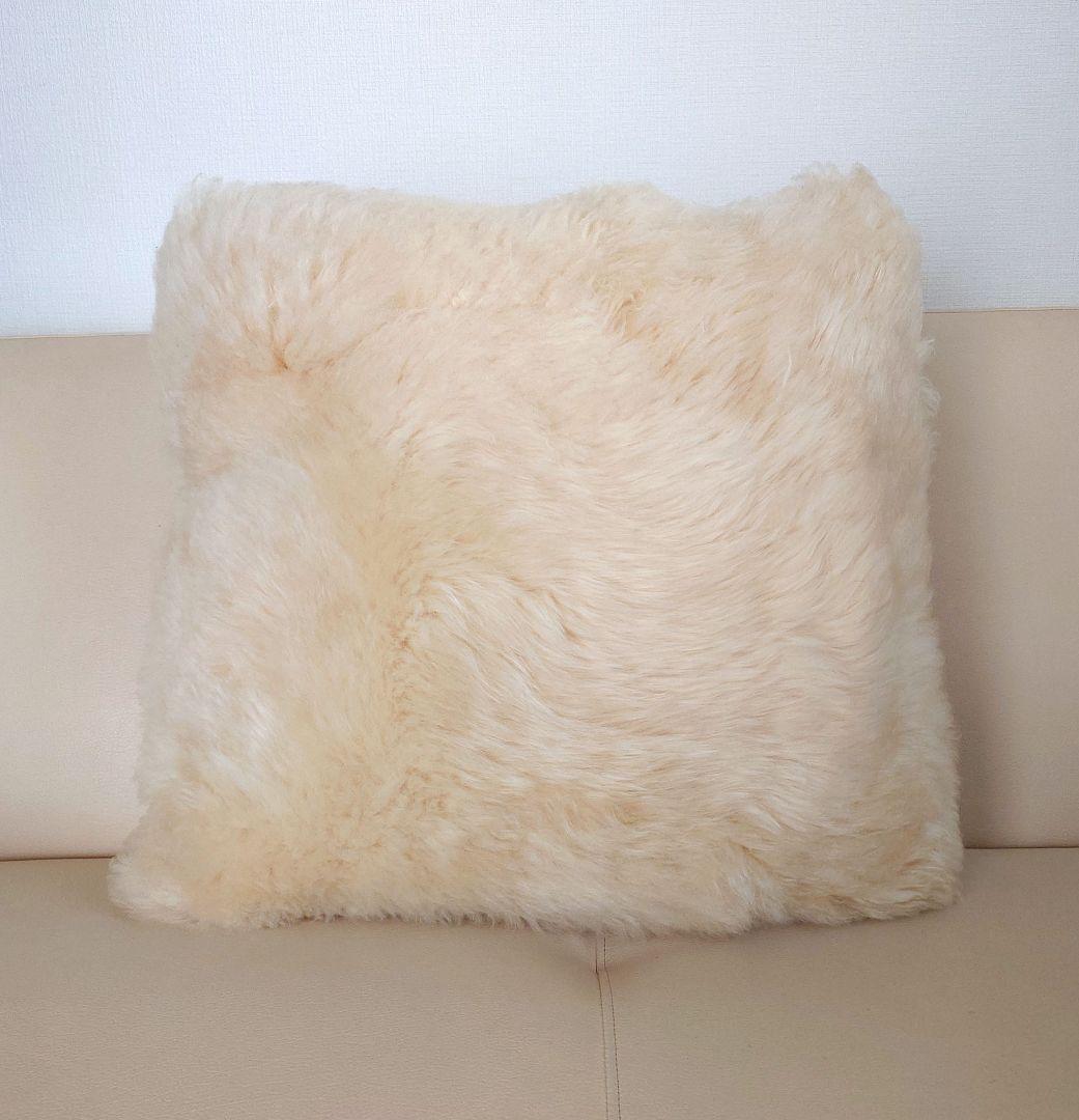 正規品　ロンハーマン　RHC ボーロン　ムートンクッション　アイボリー