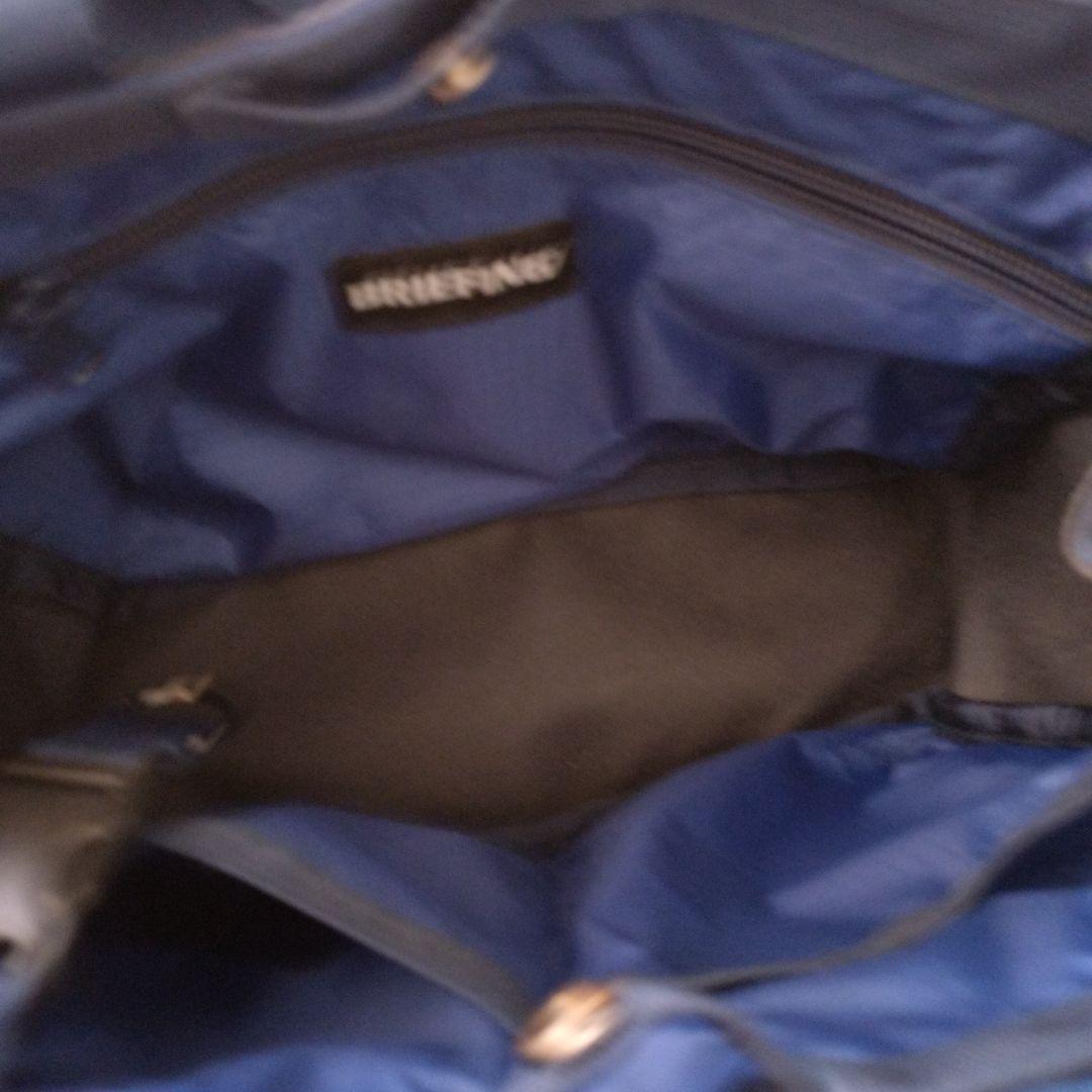 BRIEFING ネイビー ハンドバッグ