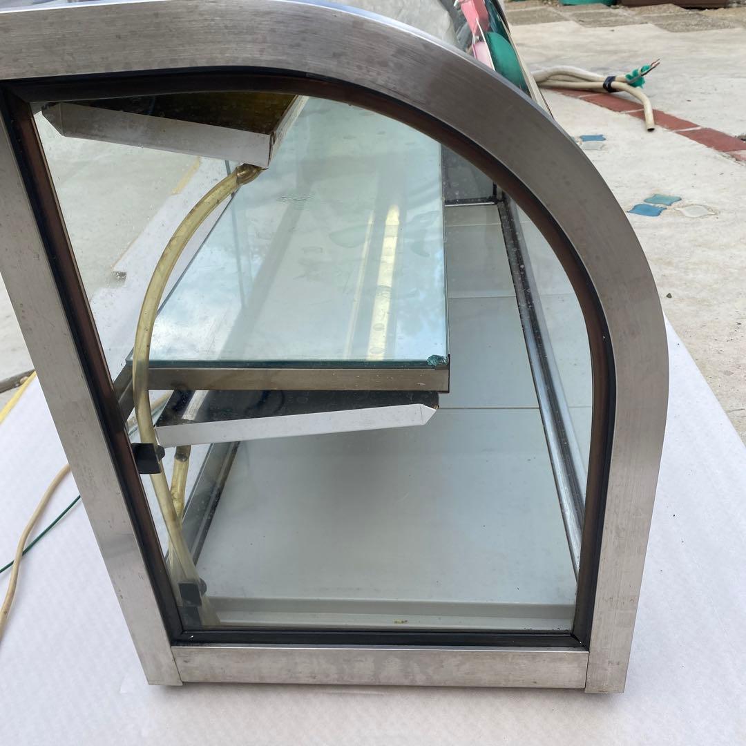 ちひろ冷蔵ショーケース 卓上タイプ 自然対流方式 後引戸 店舗カフェ