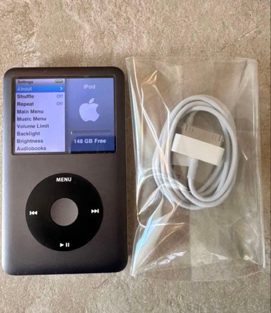 【極美品】iPod classic 第7世代 160GBブラック 新品バッテリー
