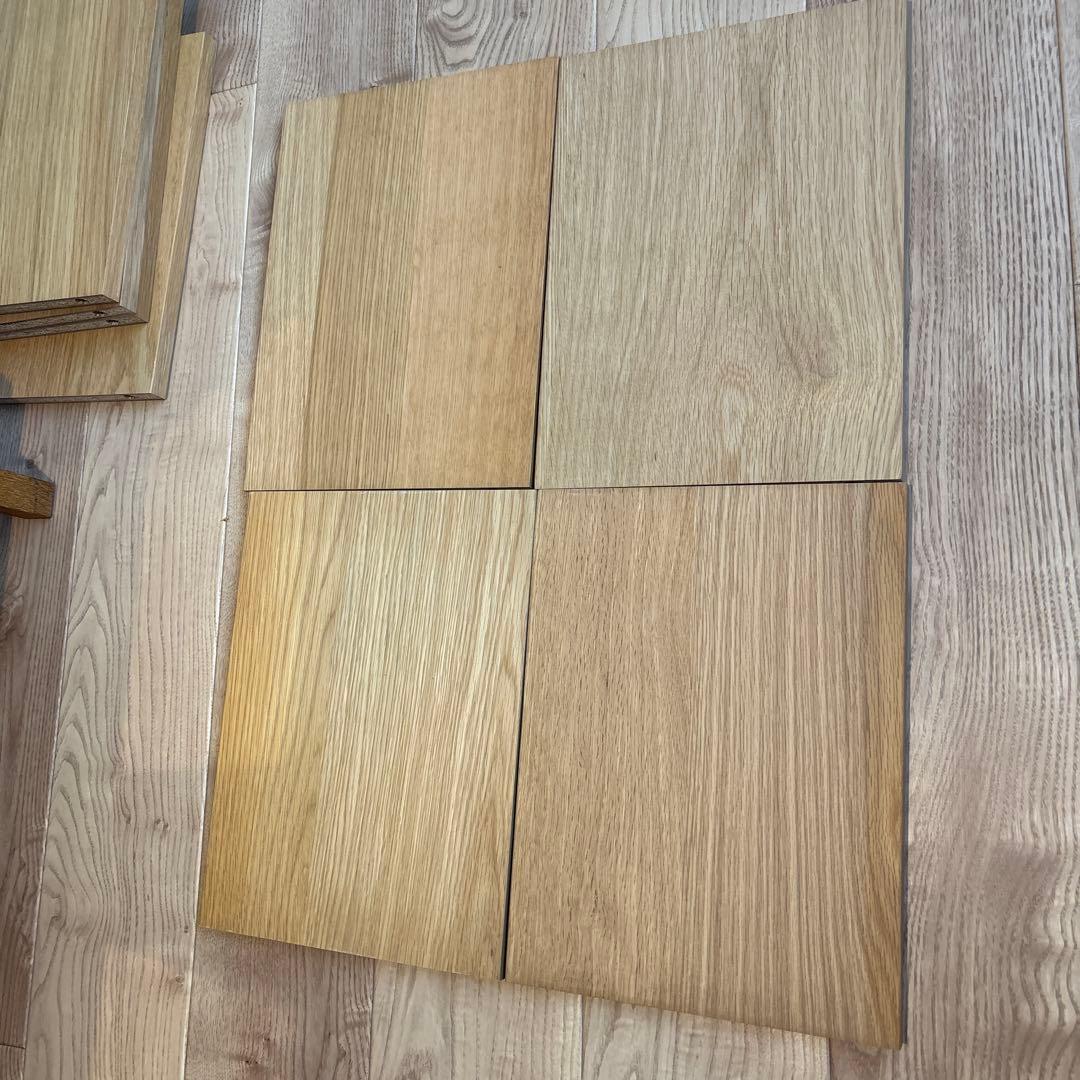 無印良品　スタッキングシェルフ・追加３段×2・ウォールナット材