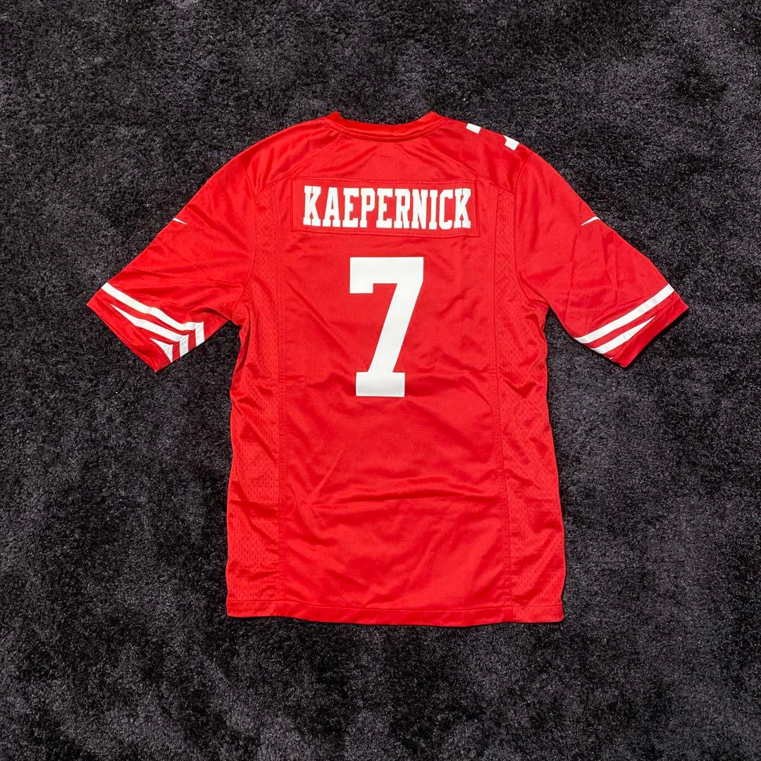 訳有ほぼ未使用 説明必読 NFL 49ERSキャパニック ジャージ ミニヘル付