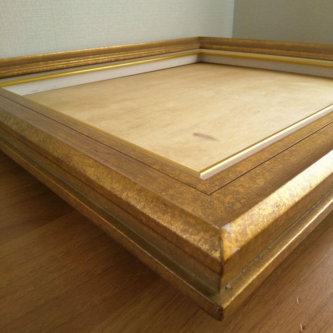 額縁 F10 ゴールド ガラス