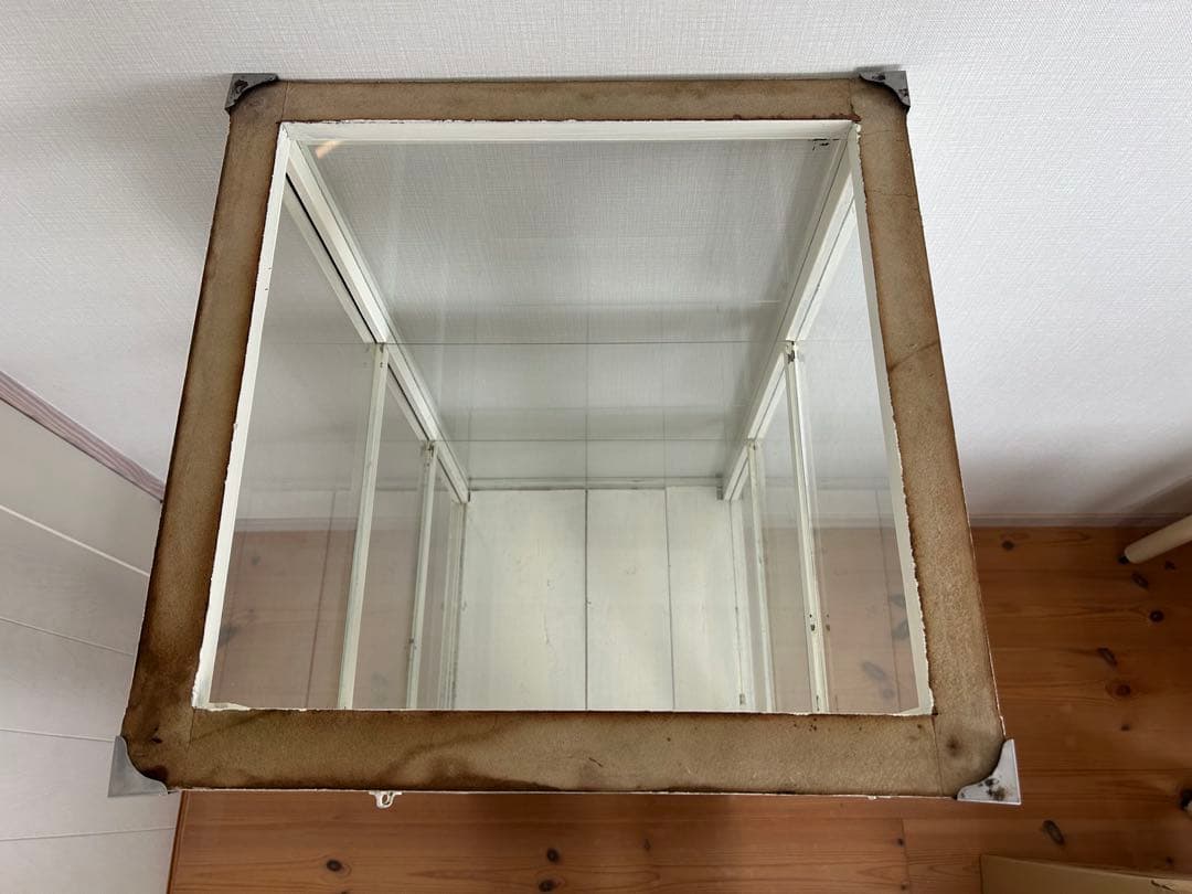 アンティーク　レトロ　ガラスショーケース